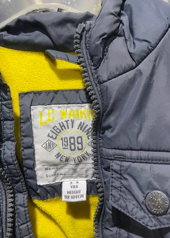 Gri Erkek Çocuk Düğmeli Mont - Görsel 4