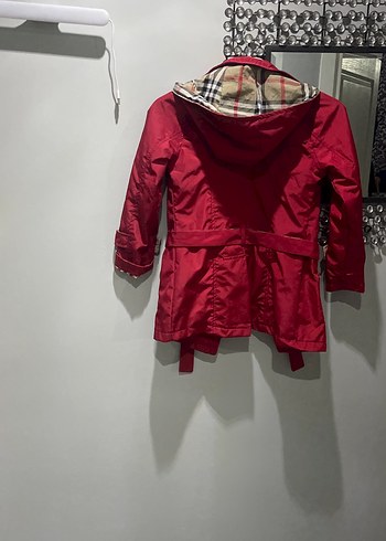 Bordo Düğmeli Kız Çocuk Ceket - Görsel 4