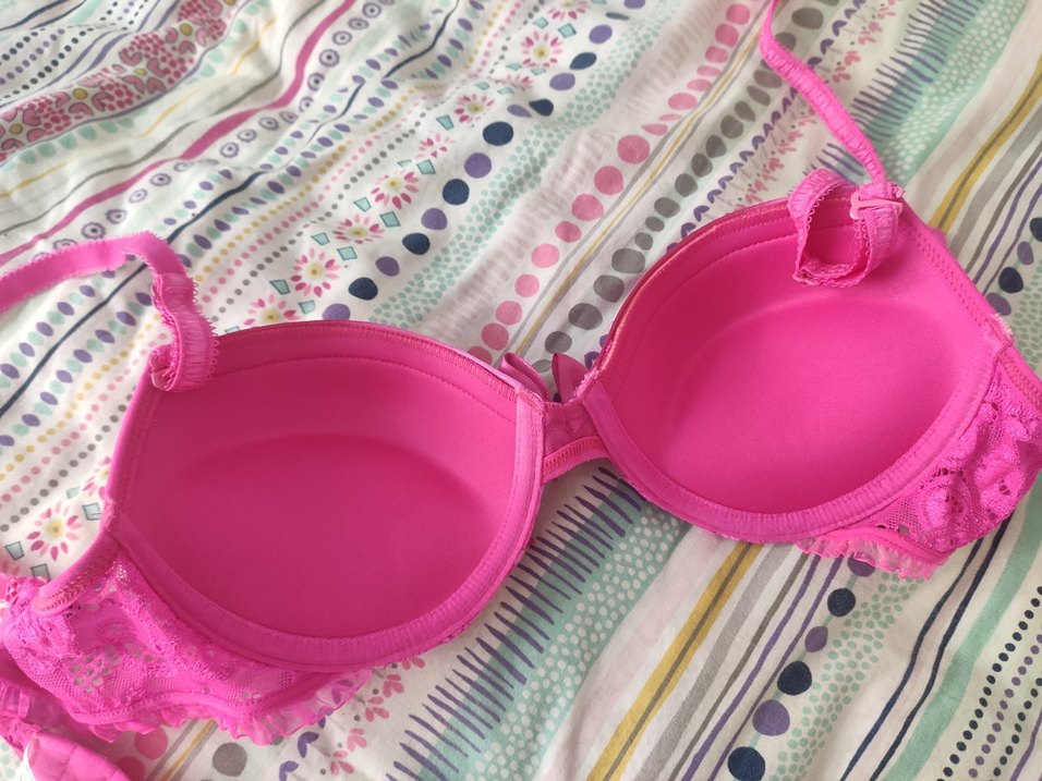 Nakışlı Pembe sütyen - Görsel 5