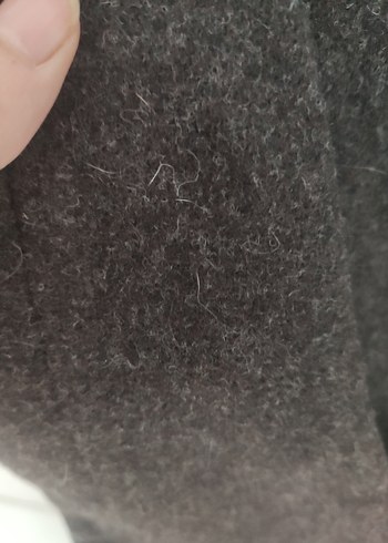 Düğmeli Kahverengi Yün Yelek - Görsel 4