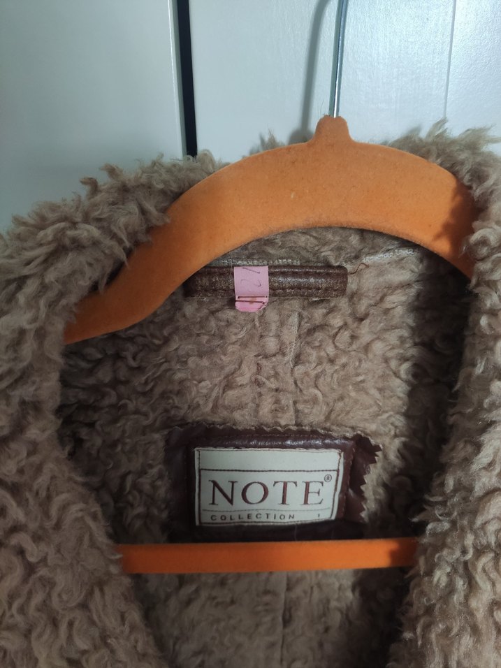 Kahverengi Uzun Deri Kadın Kaban - Görsel 2