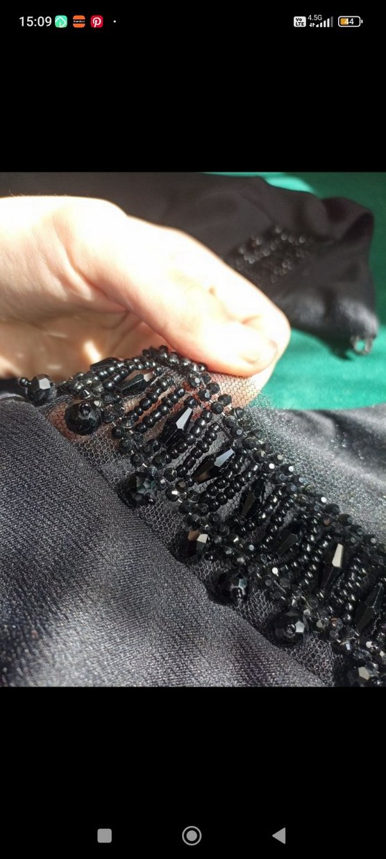 Drapeli Siyah Uzun Hamile Eteği - Görsel 5