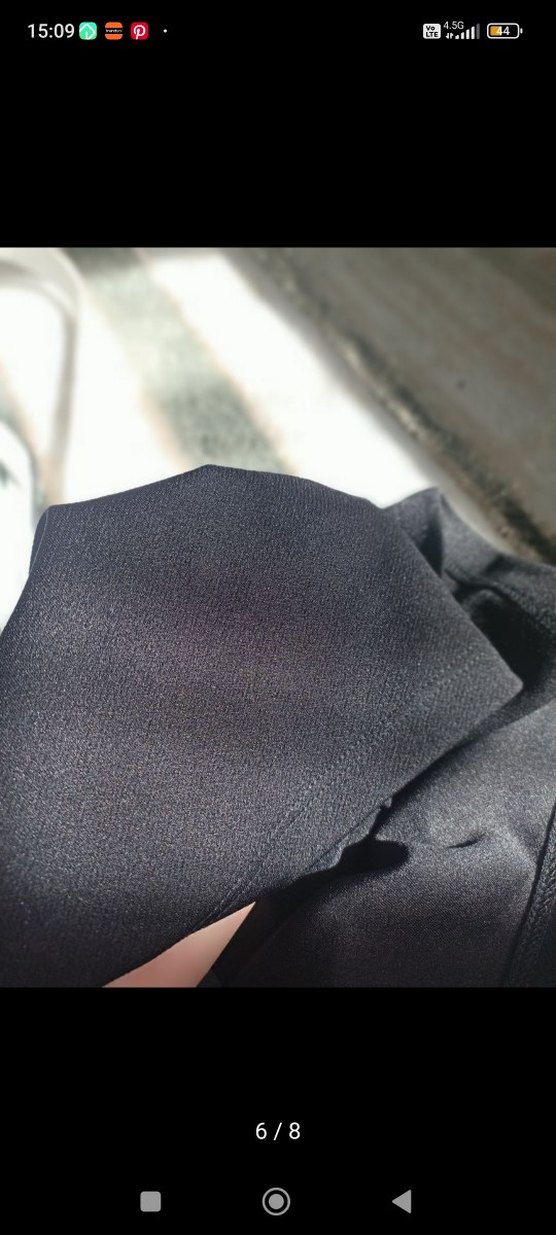 Drapeli Siyah Uzun Hamile Eteği - Görsel 4