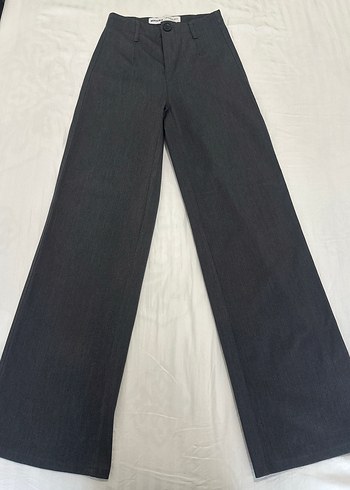 Gri Normal Boy Basic Kumaş Kadın Pantolon