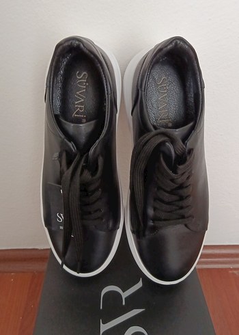 Siyah Bağcıklı Erkek Günlük Spor Ayakkabı - Görsel 3