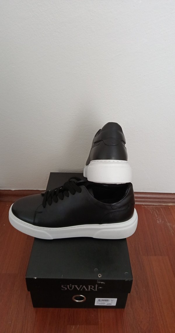 Siyah Bağcıklı Erkek Günlük Spor Ayakkabı - Görsel 2