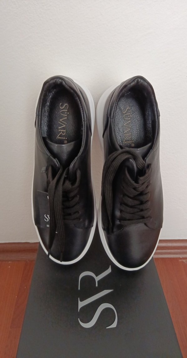 Siyah Bağcıklı Erkek Günlük Spor Ayakkabı - Görsel 3