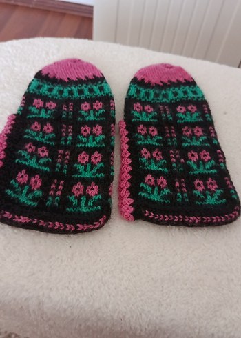 Çiçek Desenli Çok Renkli Kadın patik - Görsel 2