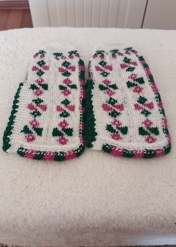 Nakışlı Çok Renkli patik bayan - Görsel 2