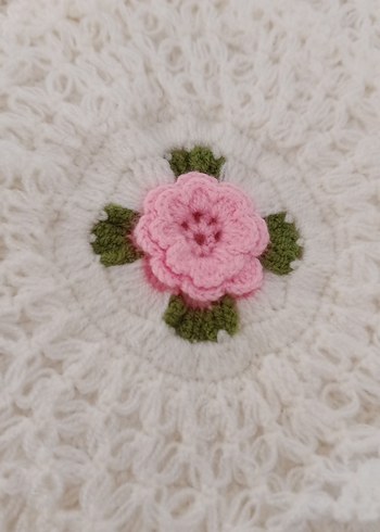 Beyaz, Nakışlı Banyo lifi - Görsel 2