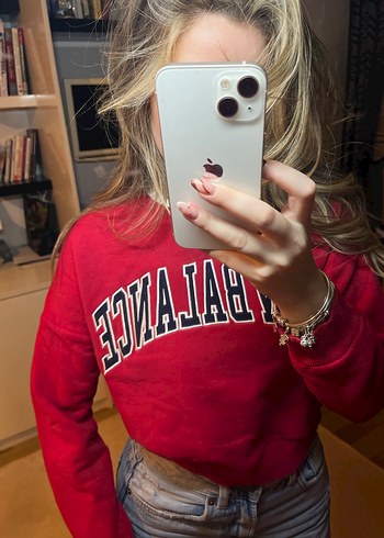 New Balance Bordo Kadın Sweatshirt - Görsel 7