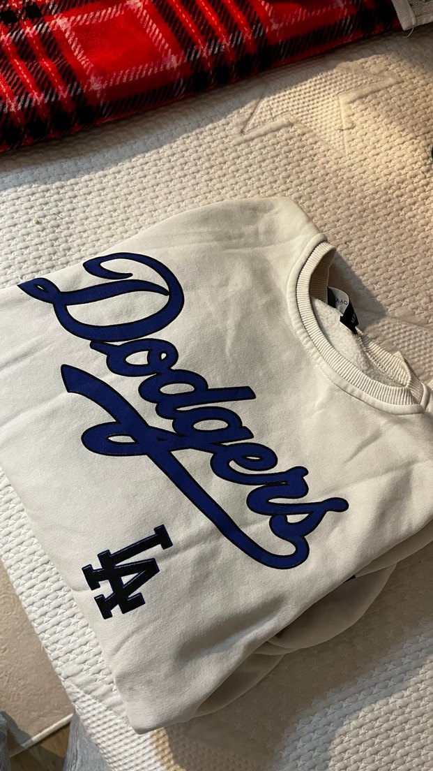 Beyaz Baskılı Oversize Sweatshirt - Görsel 2