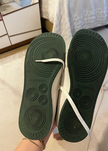 Pull and Bear Kadın Beyaz Platform Spor Ayakkabı - Görsel 2