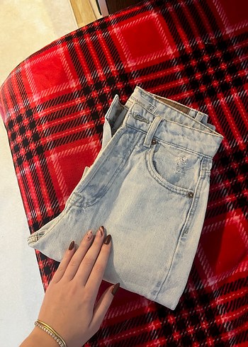 Stradivarius Mom Jean - Görsel 5