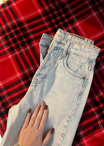 Stradivarius Mom Jean - Görsel 4