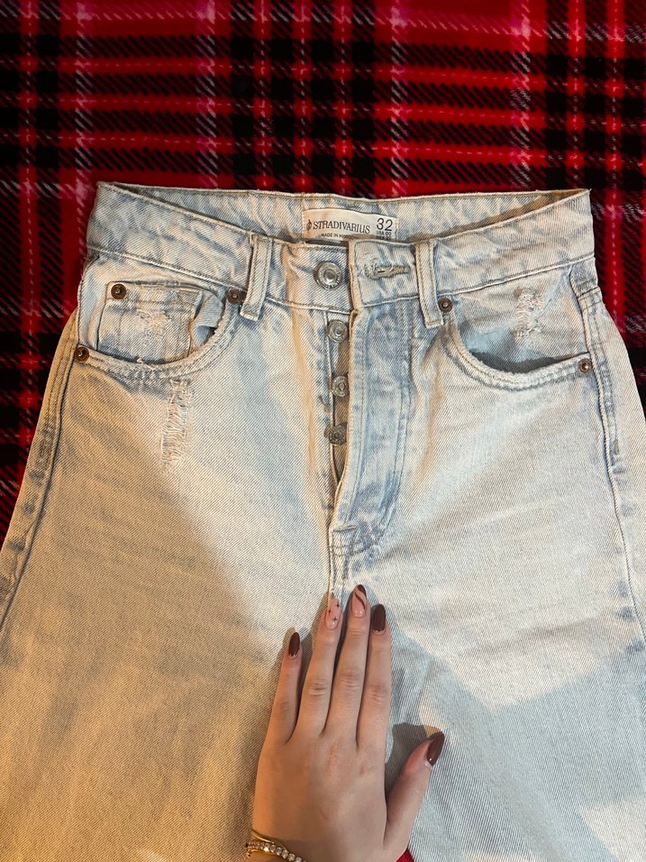 Stradivarius Mom Jean - Görsel 3