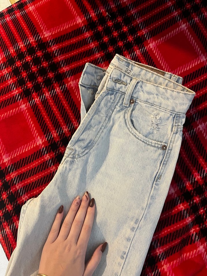 Stradivarius Mom Jean - Görsel 4