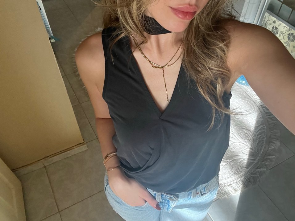 Bershka bogazlı bluz - Görsel 5