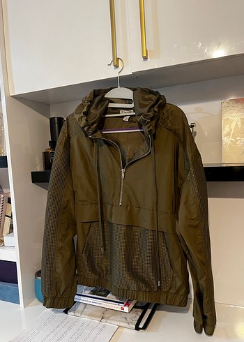 Haki renkte yağmurluk - Görsel 2