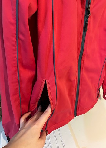 OCK outdoor Kırmızı Fermuarlı Spor Ceket - Görsel 6