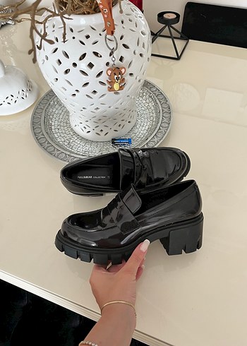 37 Beden siyah Renk Platform Topuklu Kadın Loafer