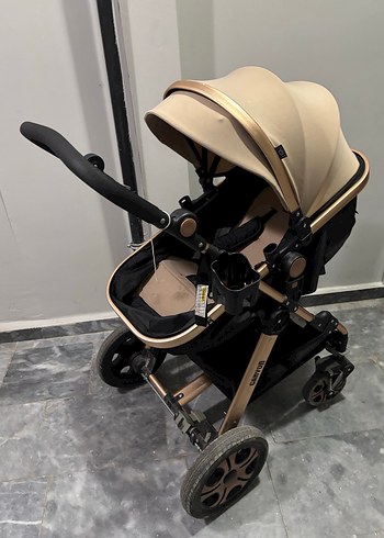 Koyu Camel Bebek Arabası - Görsel 2