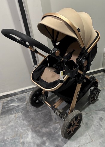 Koyu Camel Bebek Arabası - Görsel 3