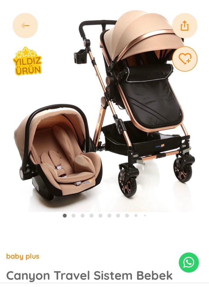 Koyu Camel Bebek Arabası - Görsel 5