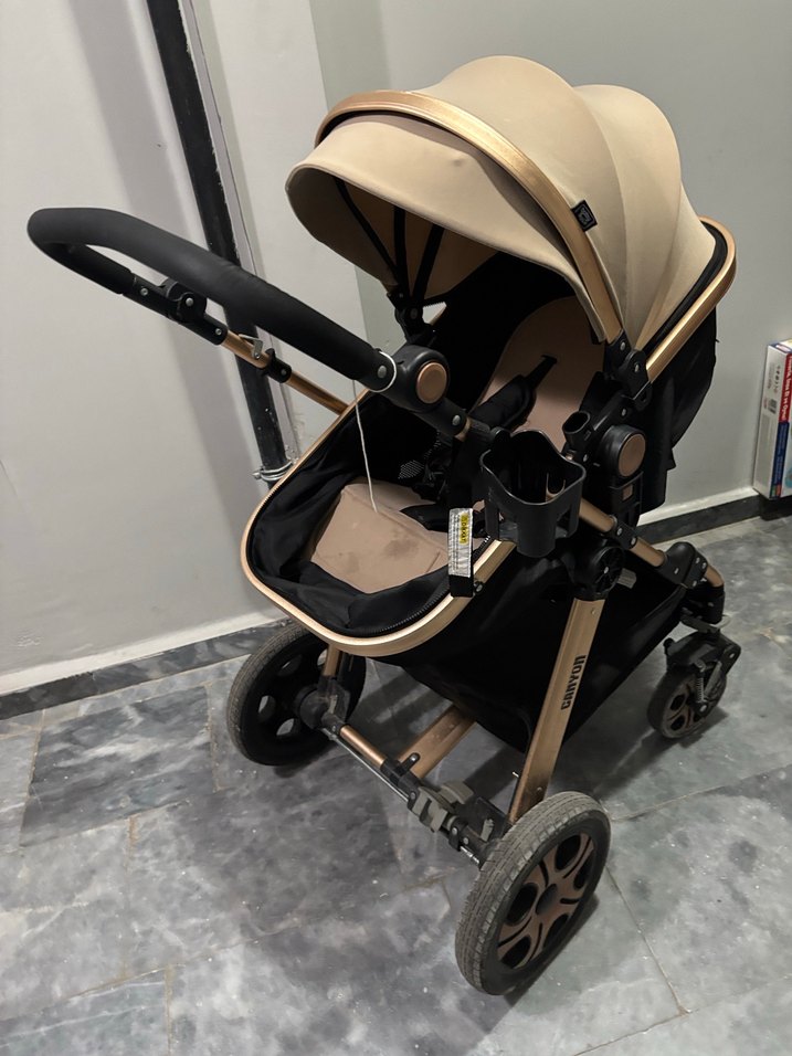 Koyu Camel Bebek Arabası - Görsel 3