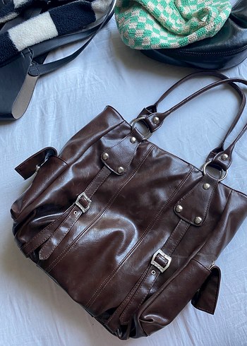Vintage Kovboy Model Büyük Çanta