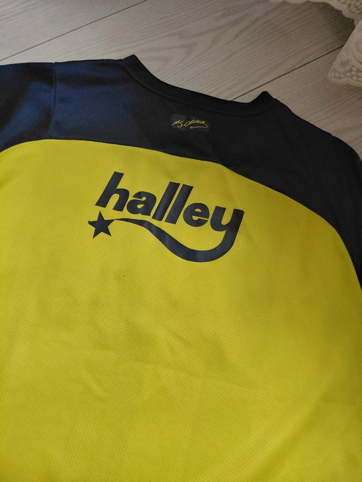 Erkek Sarı-Lacivert V Yaka Spor Forma - Görsel 3