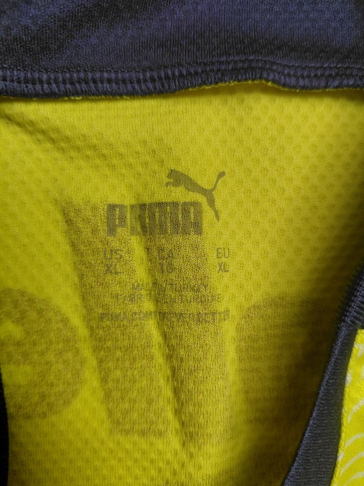 Erkek Sarı-Lacivert V Yaka Spor Forma - Görsel 2