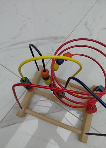 Renkli Ahşap Eğitici Oyuncak - Görsel 2