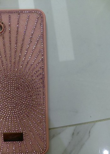 A04 Pembe Payetli Telefon Kılıfı - Görsel 3