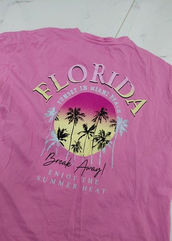 Pembe  Tişörtü, Kısa Kollu, Salaş - Görsel 2