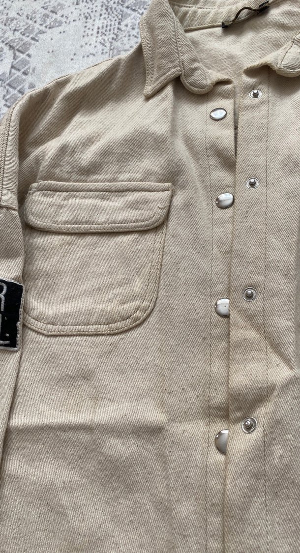 Bej kot ceket - Görsel 3