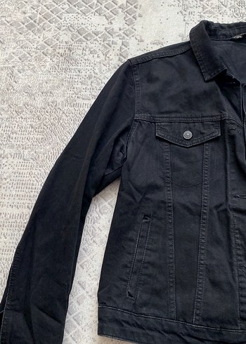 Zara Siyah Denim kot Ceket