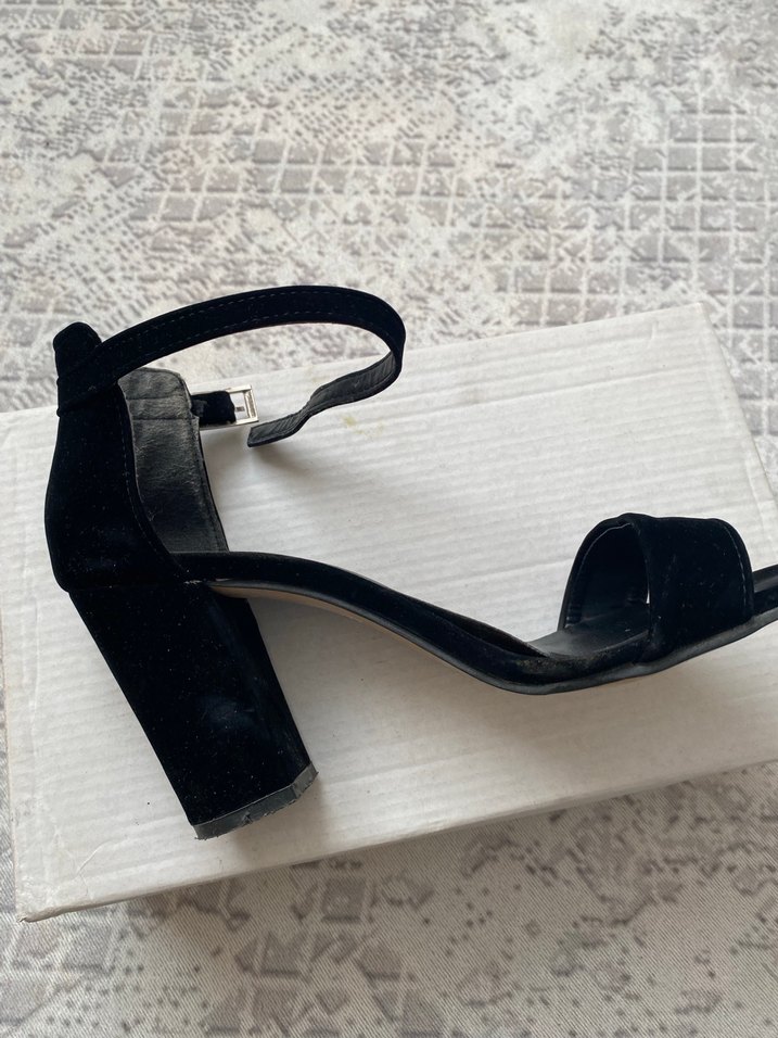 Tek bant kalın topuklu ayakkabı - Görsel 4