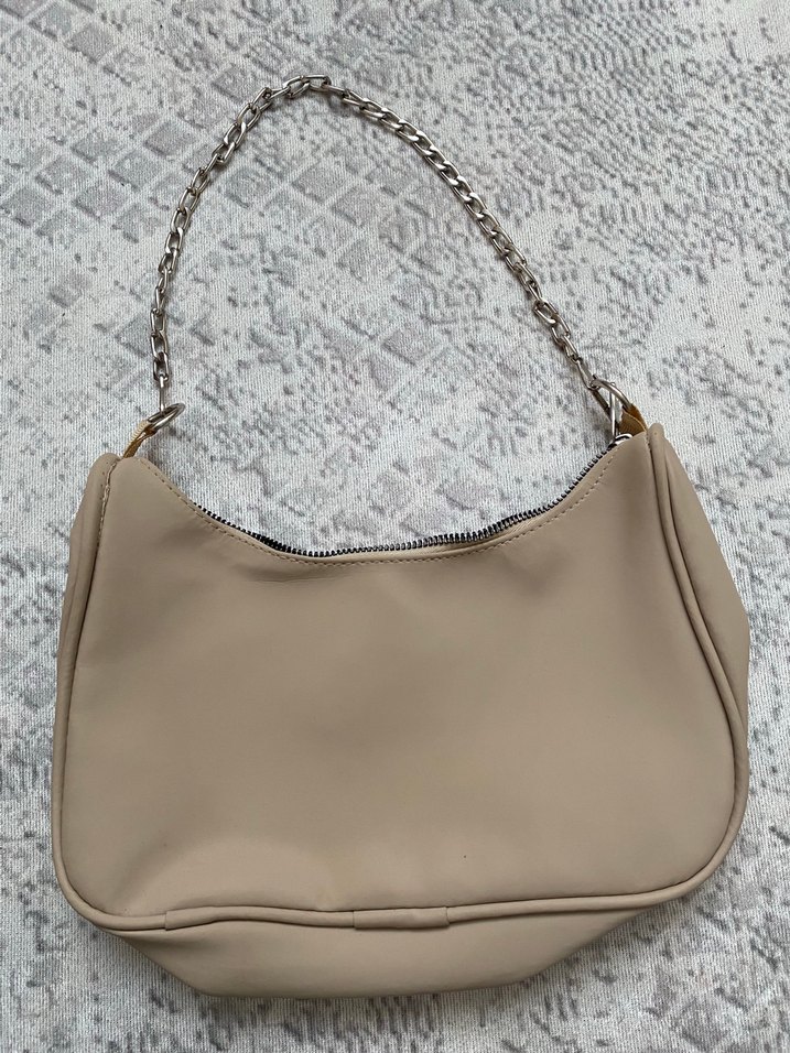 Zincir Askılı Bej Çanta - Görsel 2