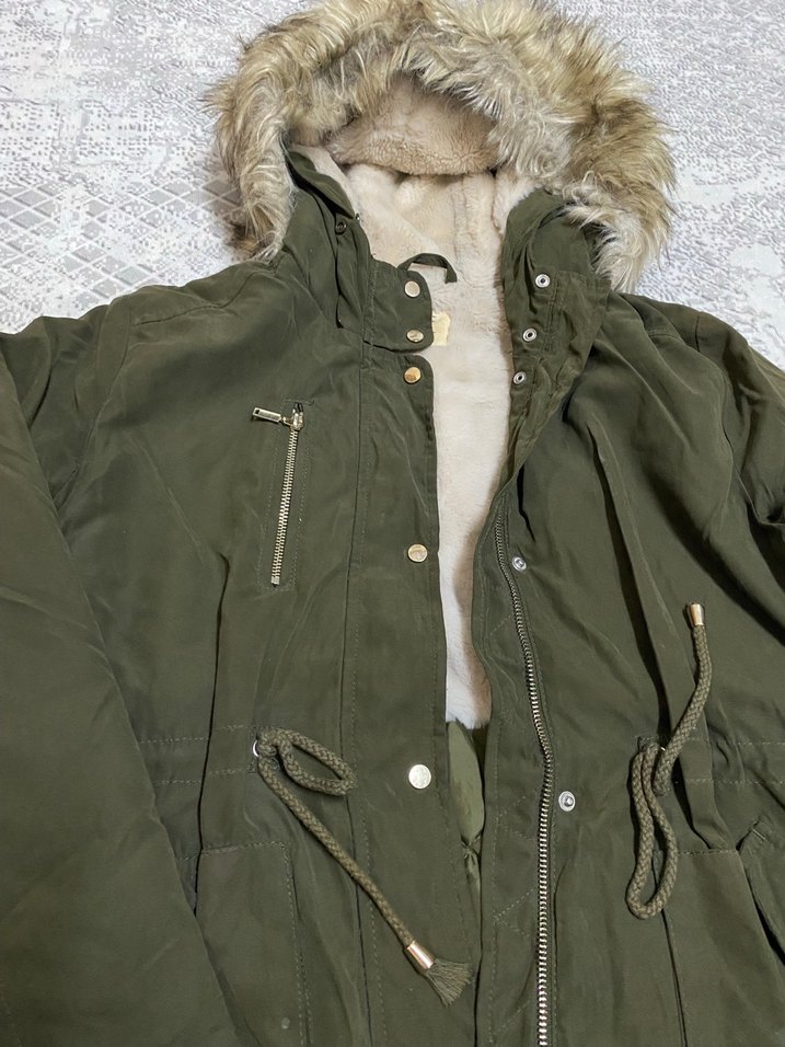 Haki Renk Parka mont - Görsel 2