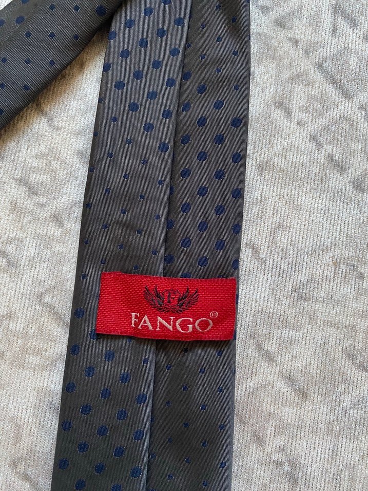Gri Renk Noktalı Kravat - Görsel 3
