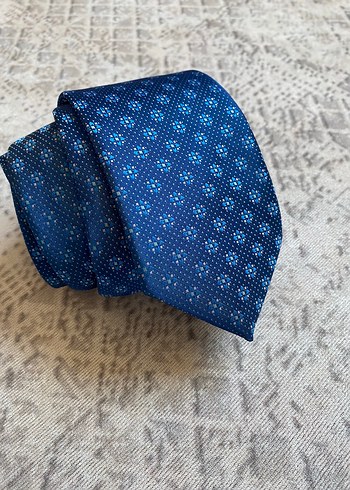 Desenli Açık Mavi Kravat - Görsel 2