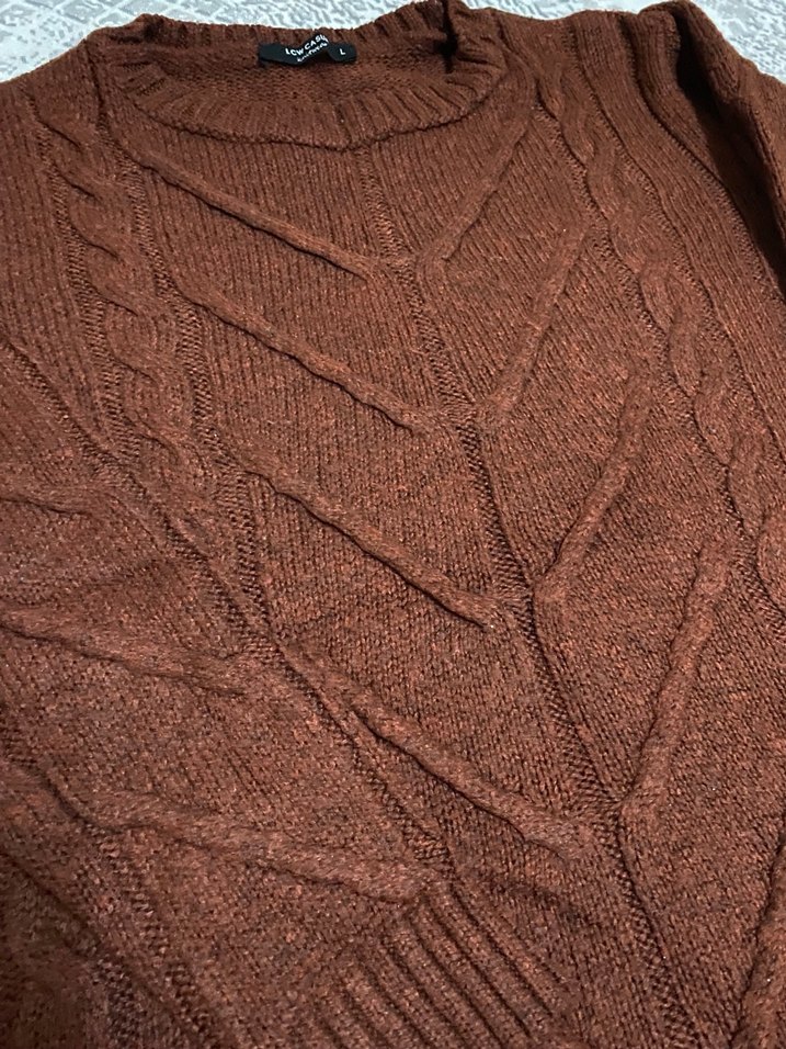 Kahve Rengi Kazak - Görsel 2