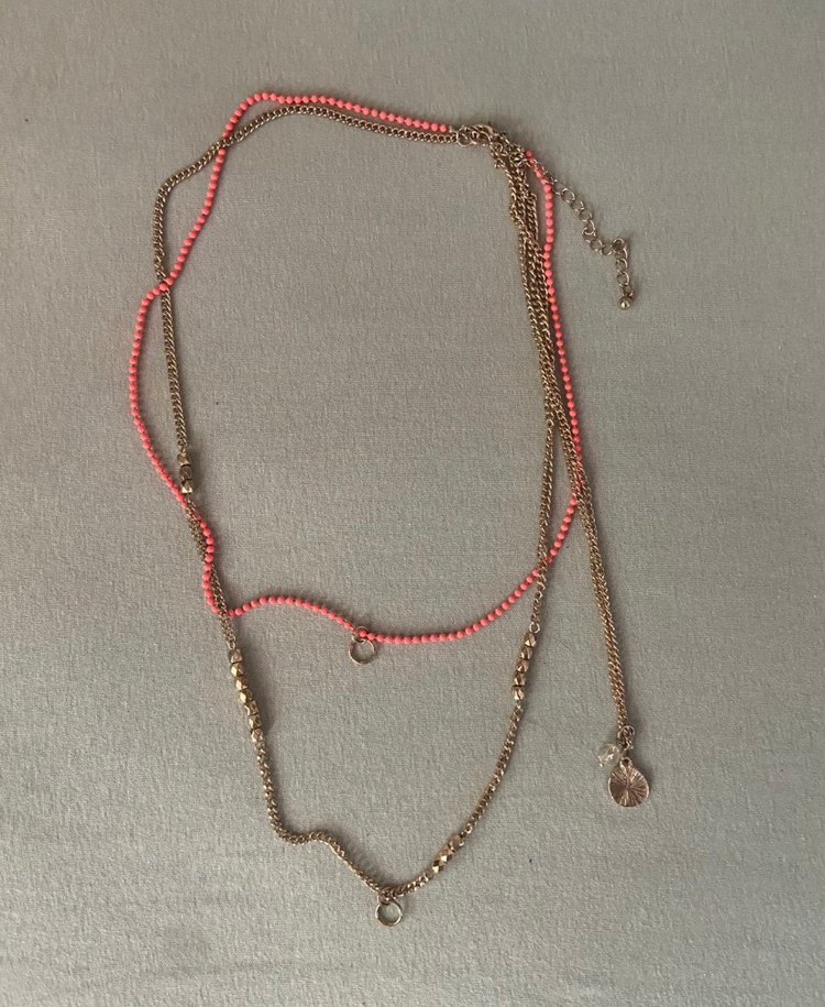 Uzun Zincir Detaylı Bohem Kadın Kolye - Görsel 2