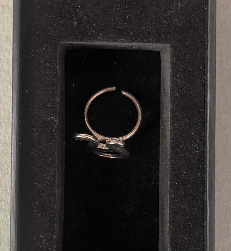 Kadın kuğu desenli yüzük - Görsel 2