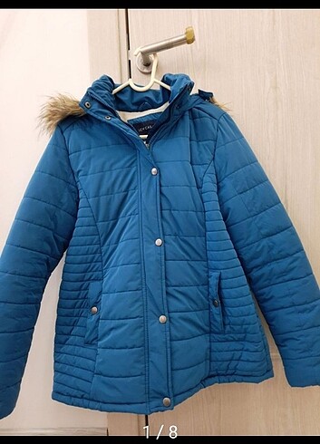 xl Beden mavi Renk sorunsuz kışlik mont