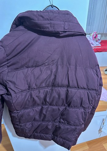 Mor Fermuarlı Erkek Mont - Görsel 3