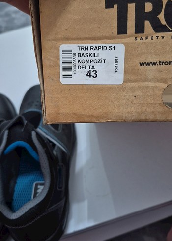 Siyah Erkek Spor Ayakkabı Velcro Bantlı - Görsel 4