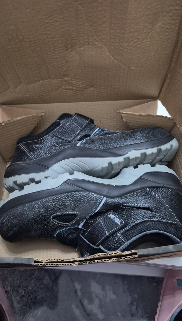 Siyah Erkek Spor Ayakkabı Velcro Bantlı - Görsel 5