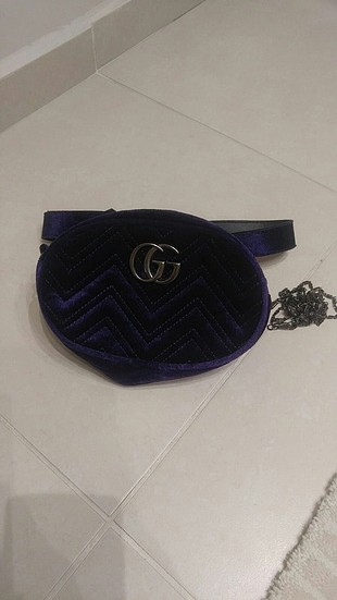 Gucci mor bel çantası